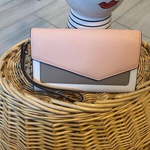 Elegant Botkier Pink and Gray Women's Clutch